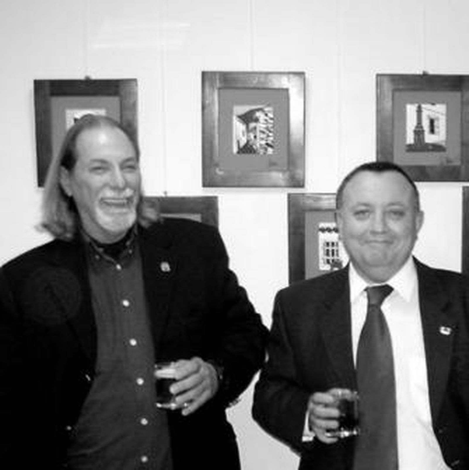 Aldo Martínez con Daniel Labella.