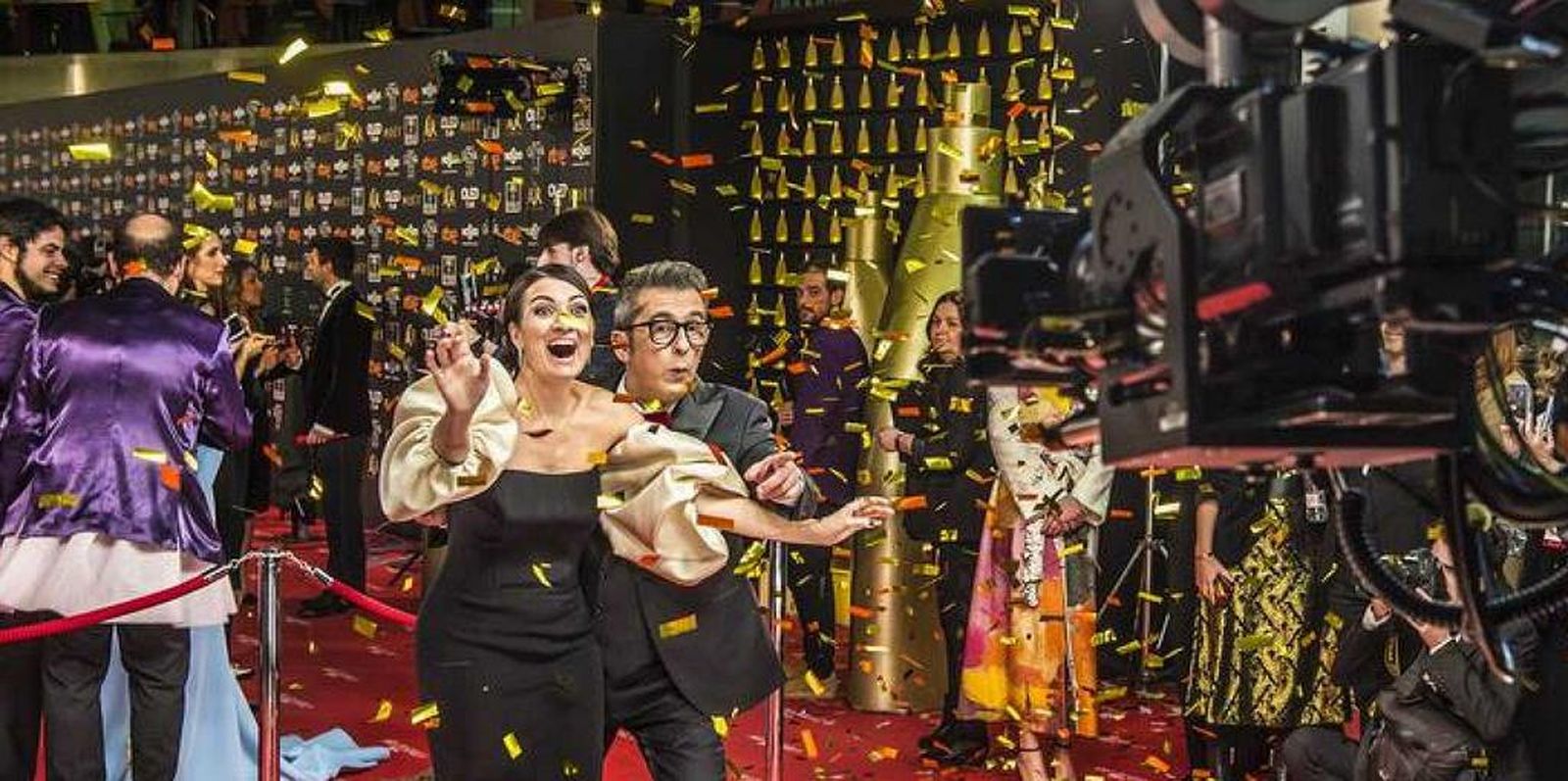 Silvia Abril y Andreu Buenafuente, enla alfombra roja de los Goya 2019