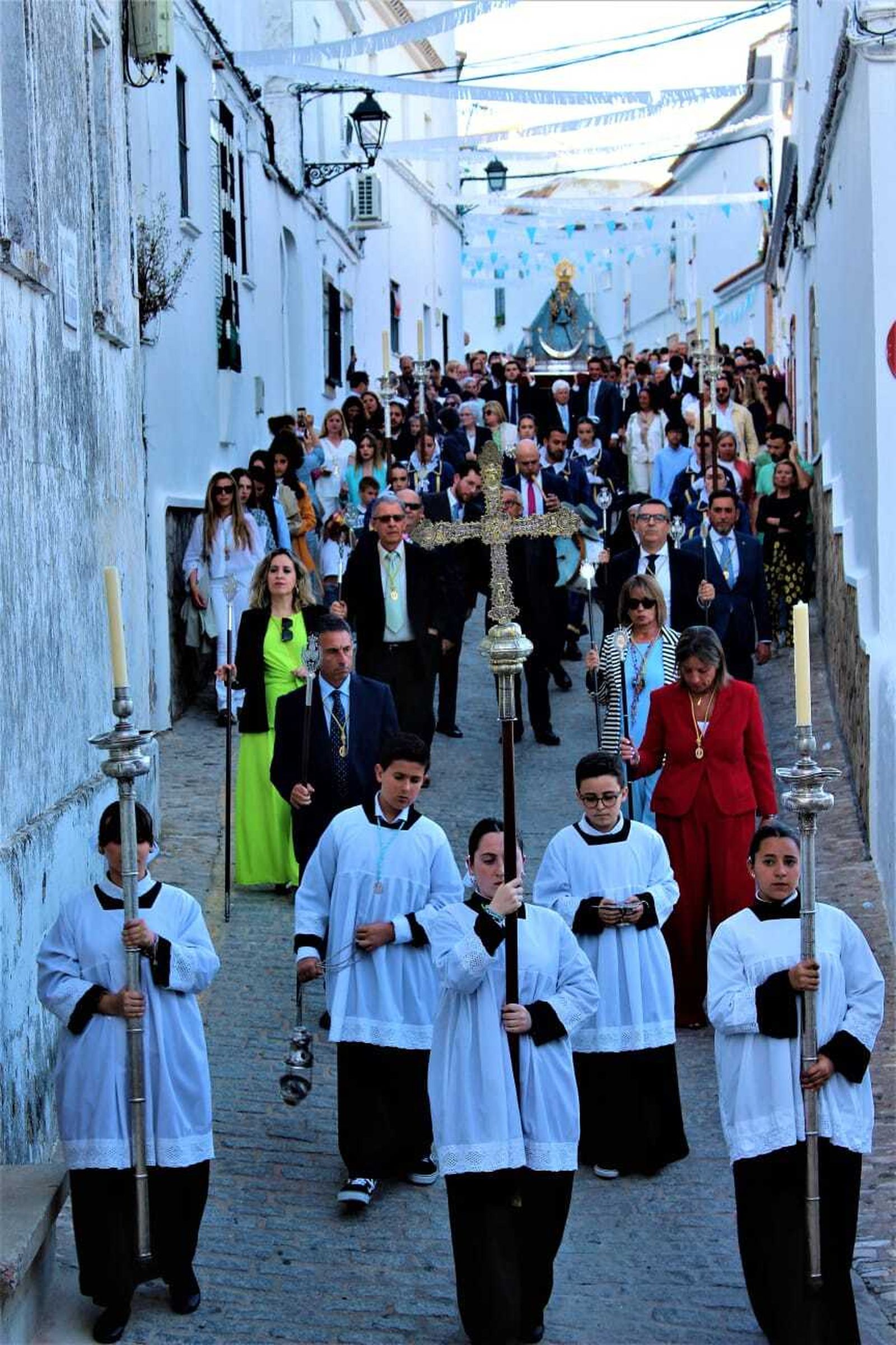 Imágenes del traslado de la Virgen de los Santos al Beaterio de Jesús, María y José