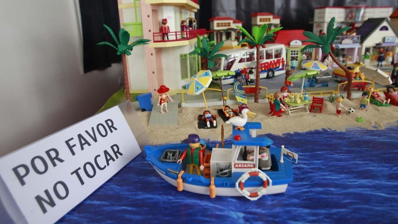 Las fotos de la exposición de las figuras de Playmobil