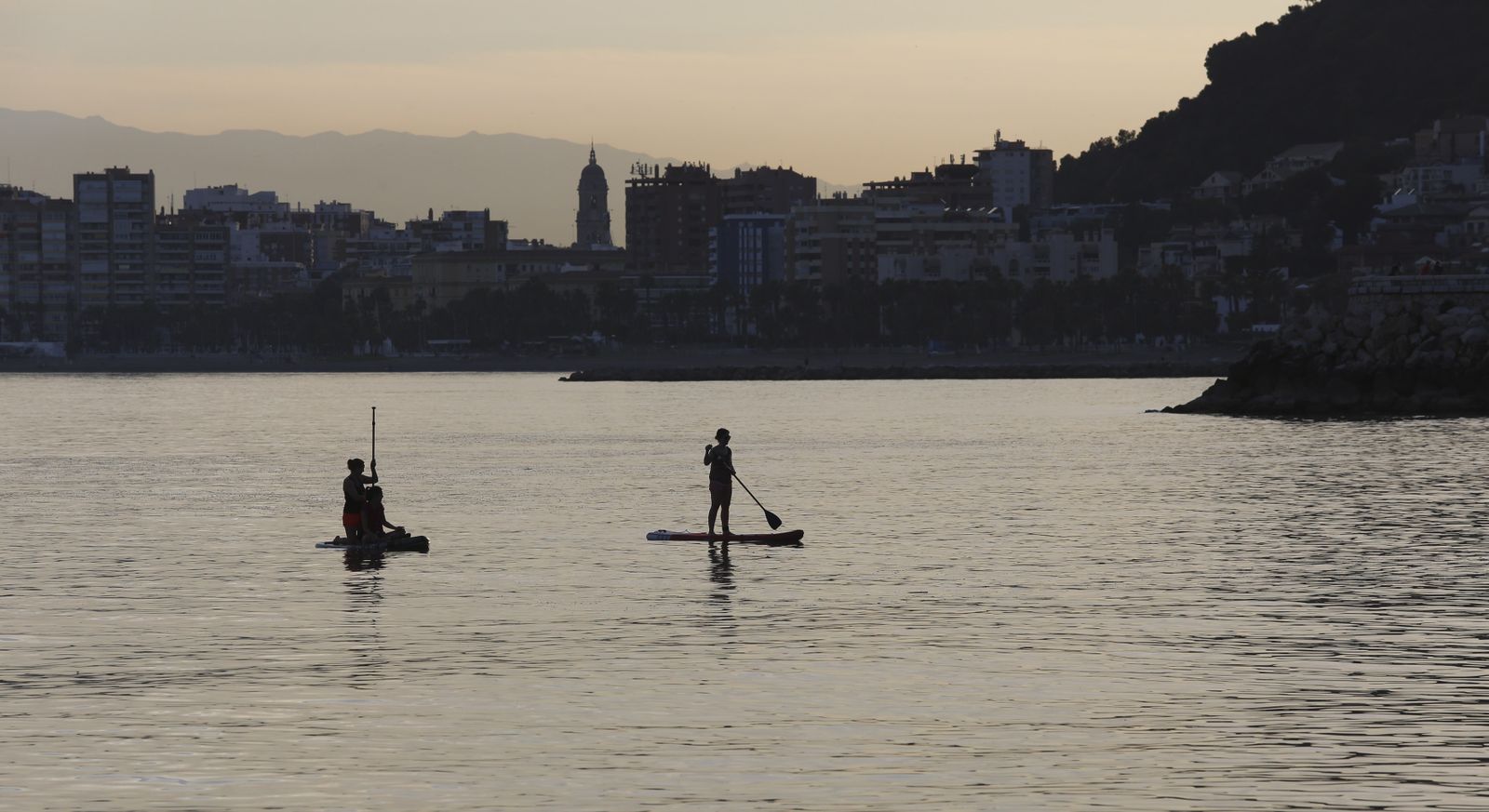 Las mejores vistas de la bahía, desde el balneario de los Baños del Carmen, en Málaga