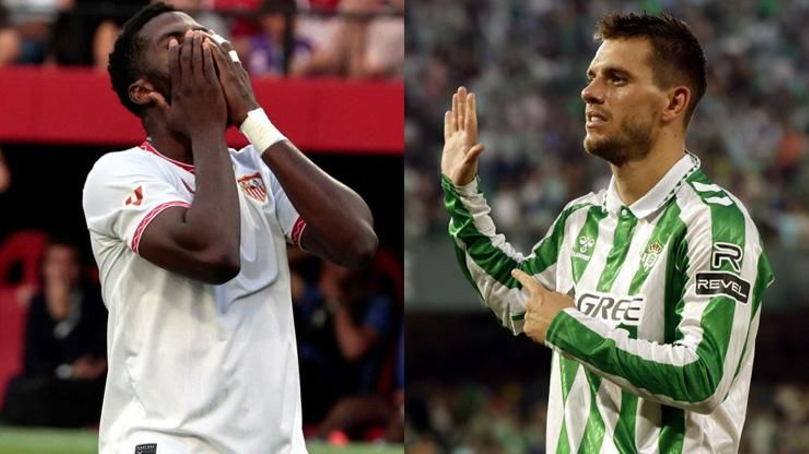 Iheanacho (i) y Lo Celso (d).