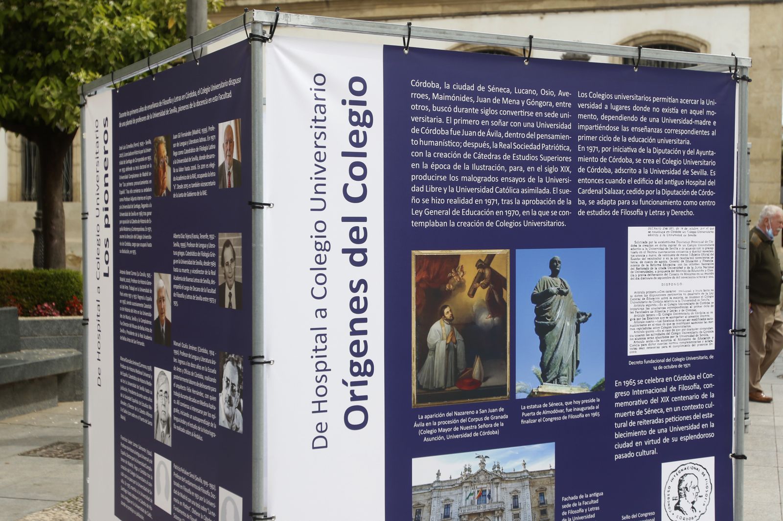 La exposición de la historia de la Facultad de Filosofía y Letras de Córdoba, en imágenes