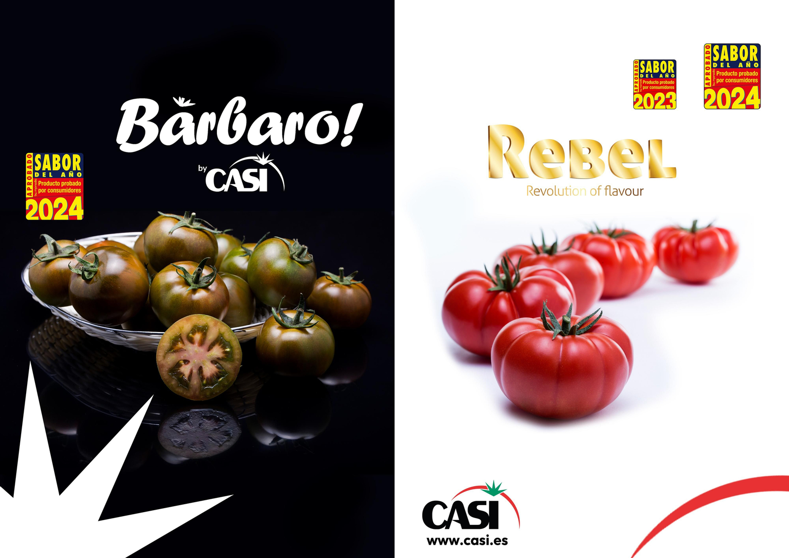 Los tomates de CASI agraciados.