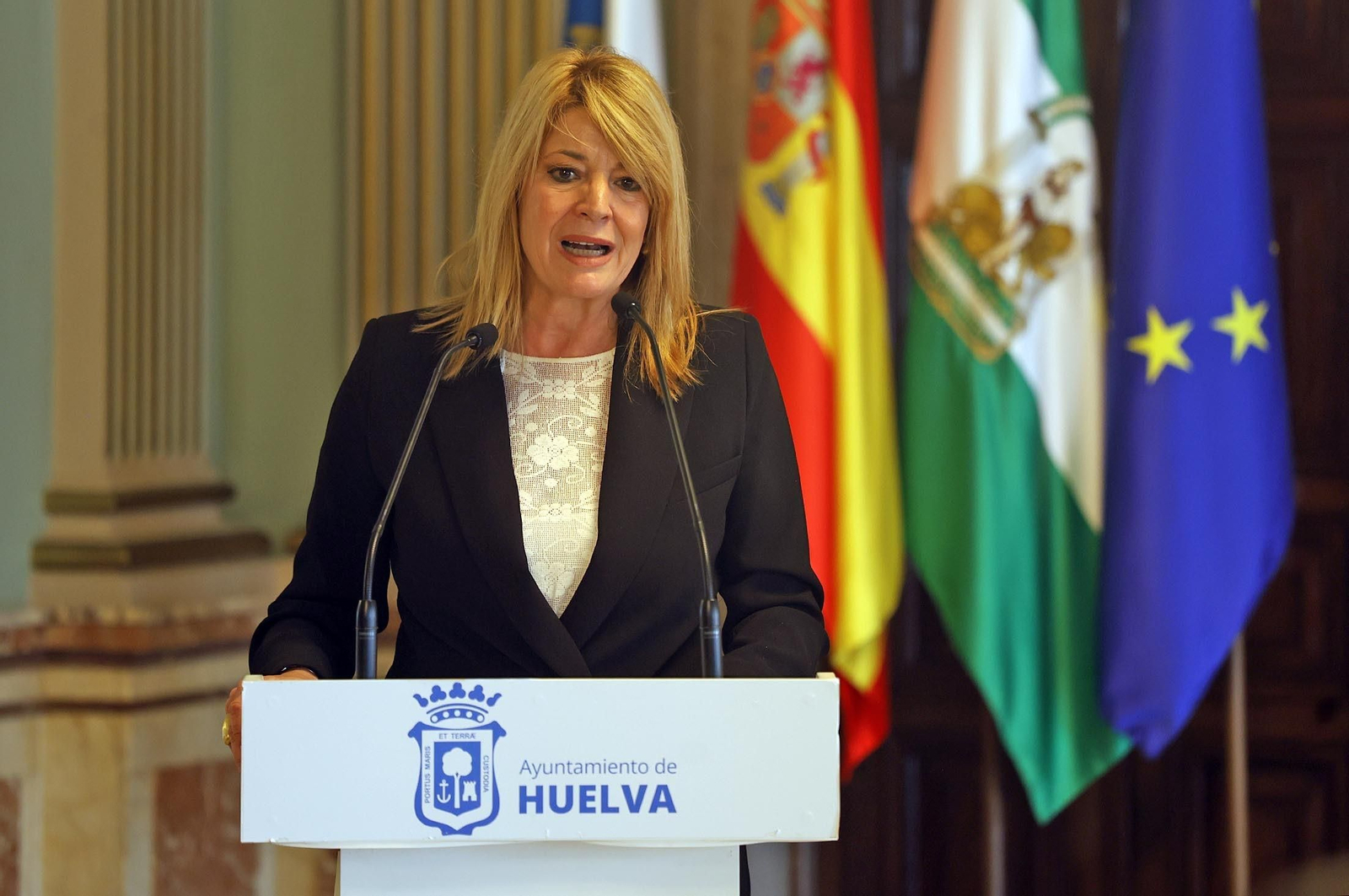 La alcaldesa de Huelva, Pilar Miranda.