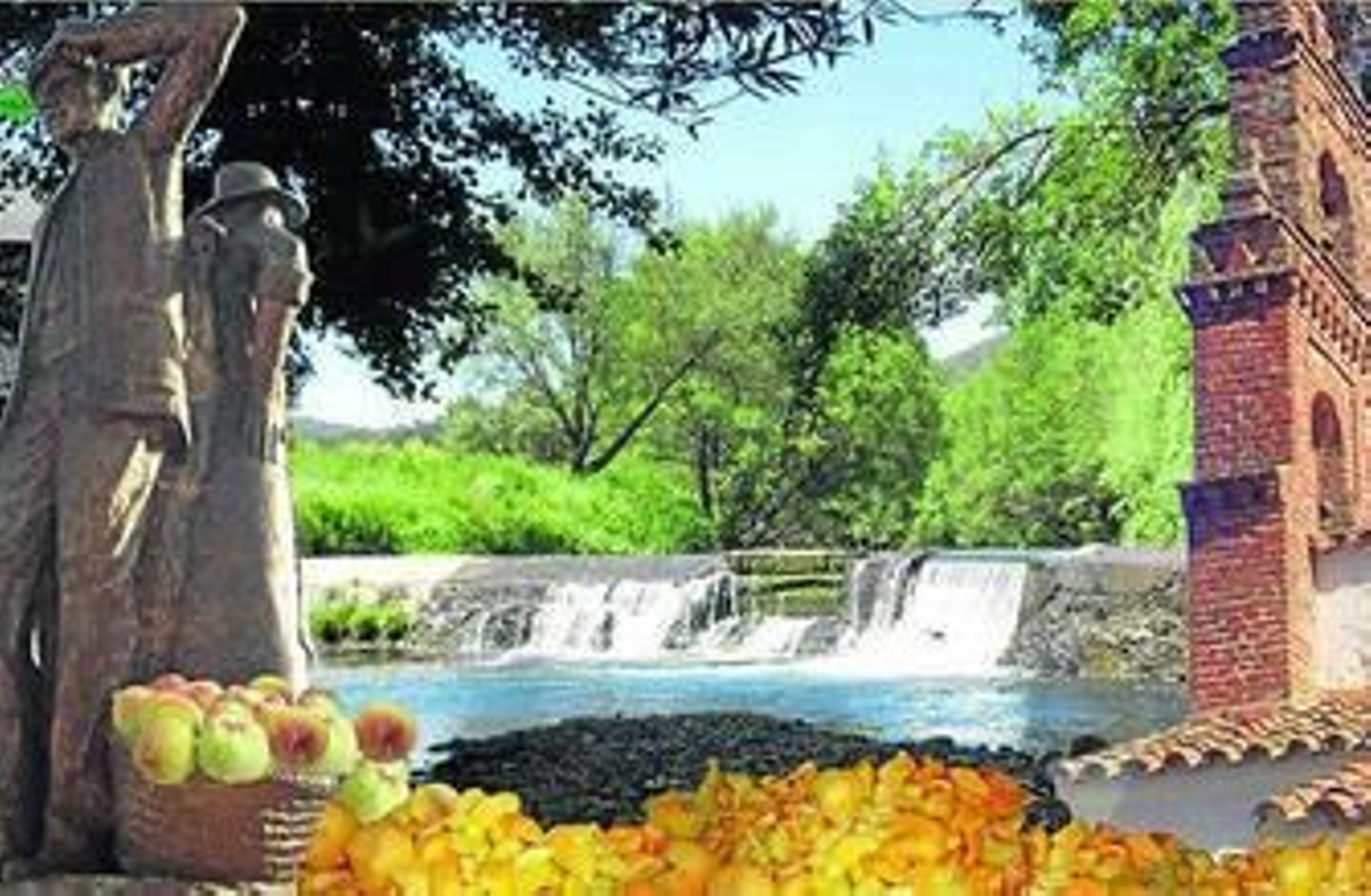 Foto de promoción del cartel de las Fiestas del Melocotón.