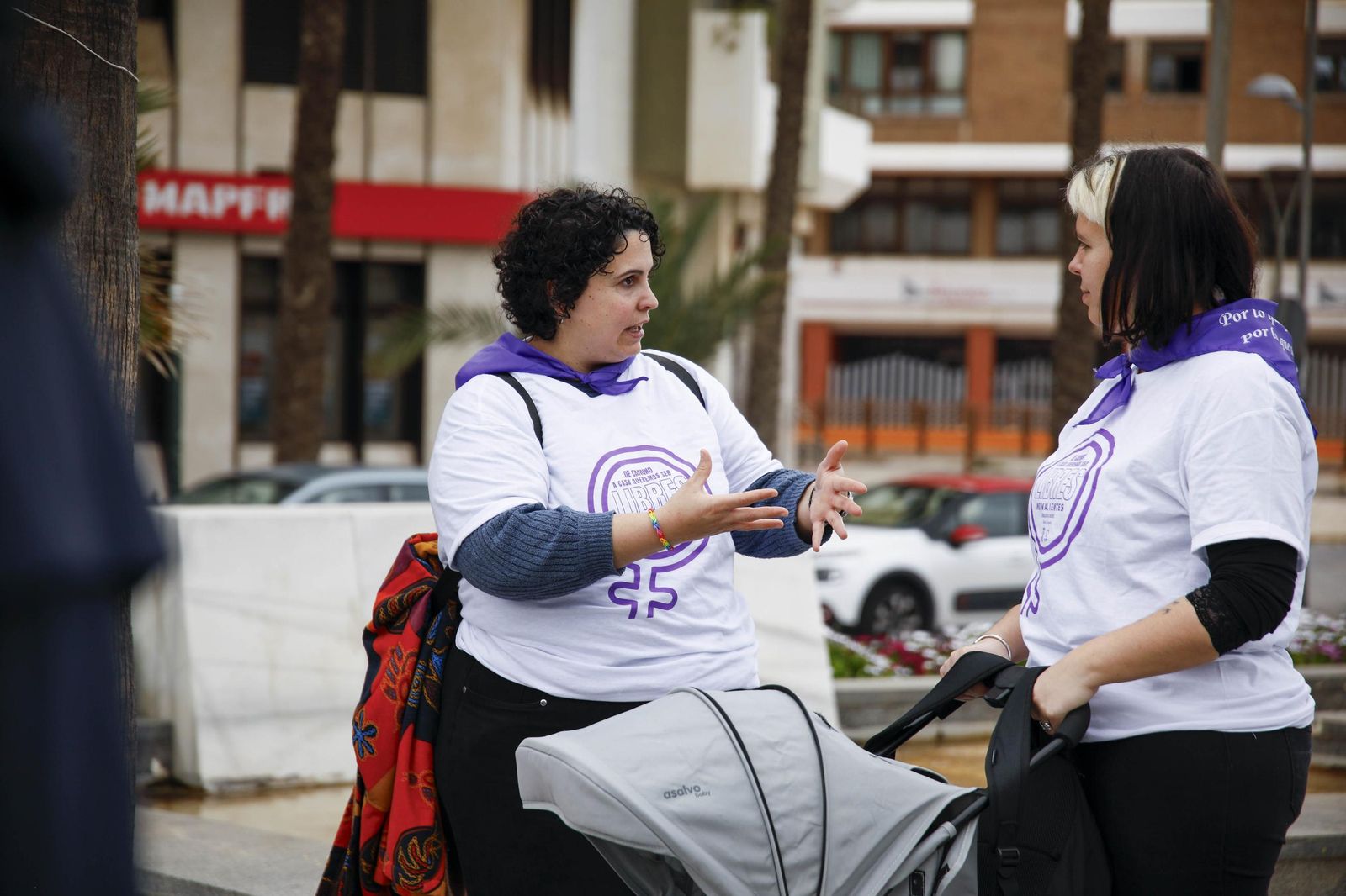 Las imágenes de la manifestación realizada por la Plataforma de Acción Feminista en Almería