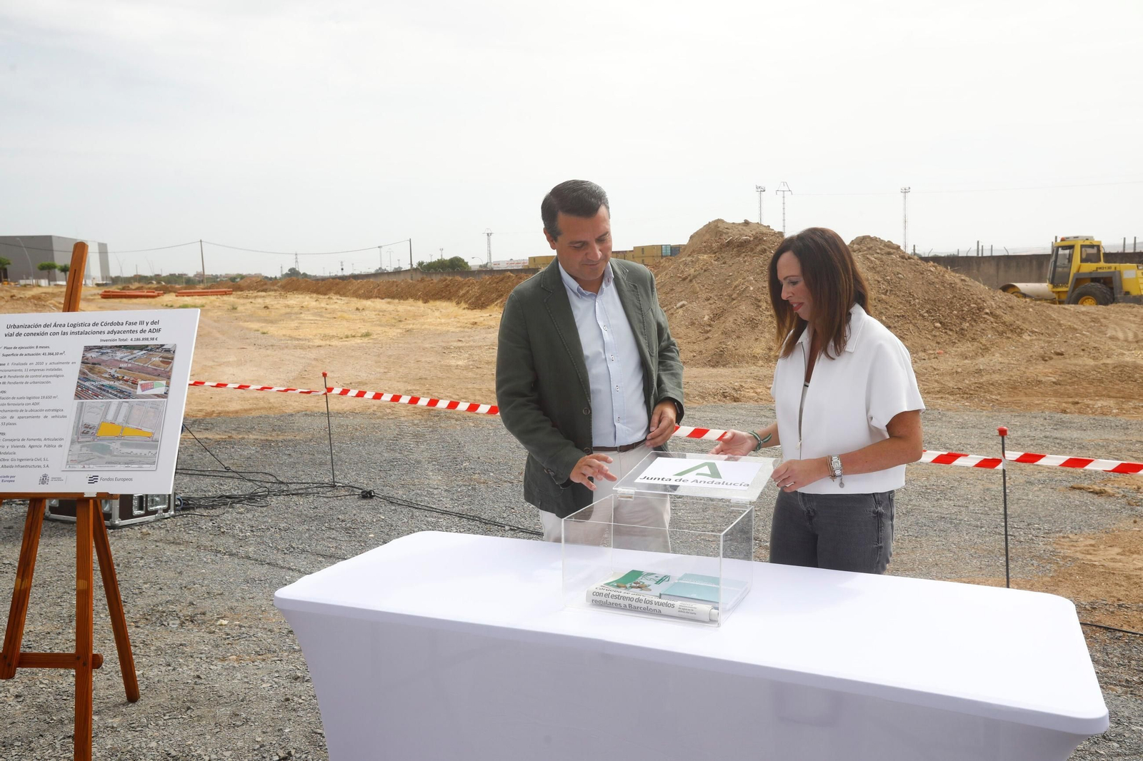 El inicio de las obras de la tercera fase del parque logístico de Córdoba, en imágenes