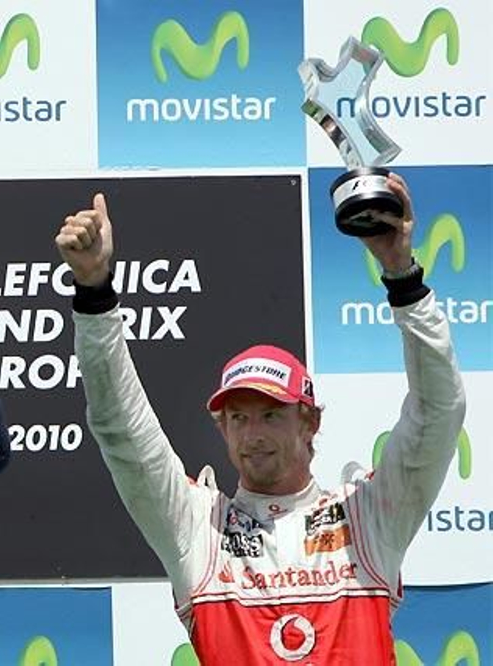 Jenson Button (McLaren), tercero en el Gran Premio de Europa.

Foto: Afp Photo / Reuters / Efe