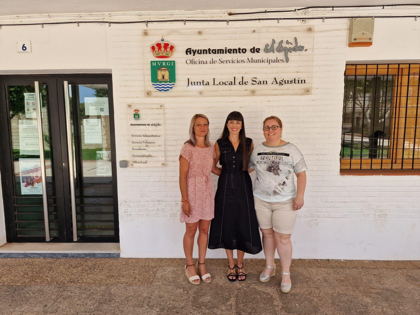 La edil de Vox en la oficina municipal de San Agustín.