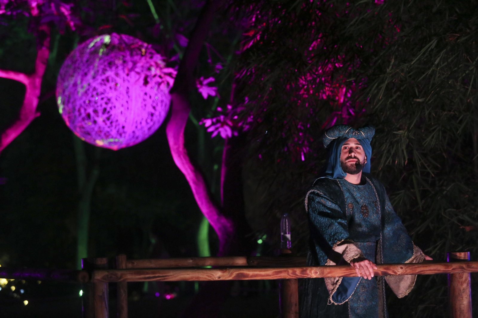 Las luces del Jardín Botánico de Málaga esta Navidad, en fotos