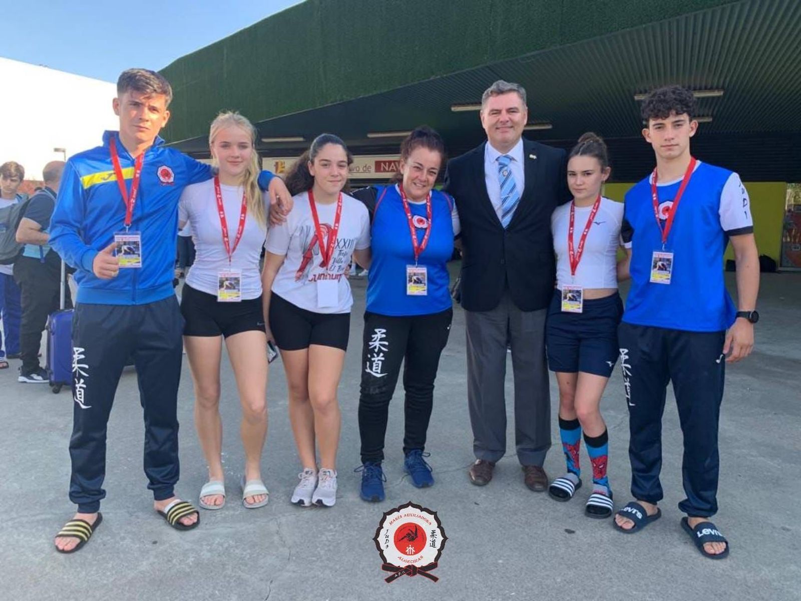 La expedición del Salesianos de Algeciras, en Vigo