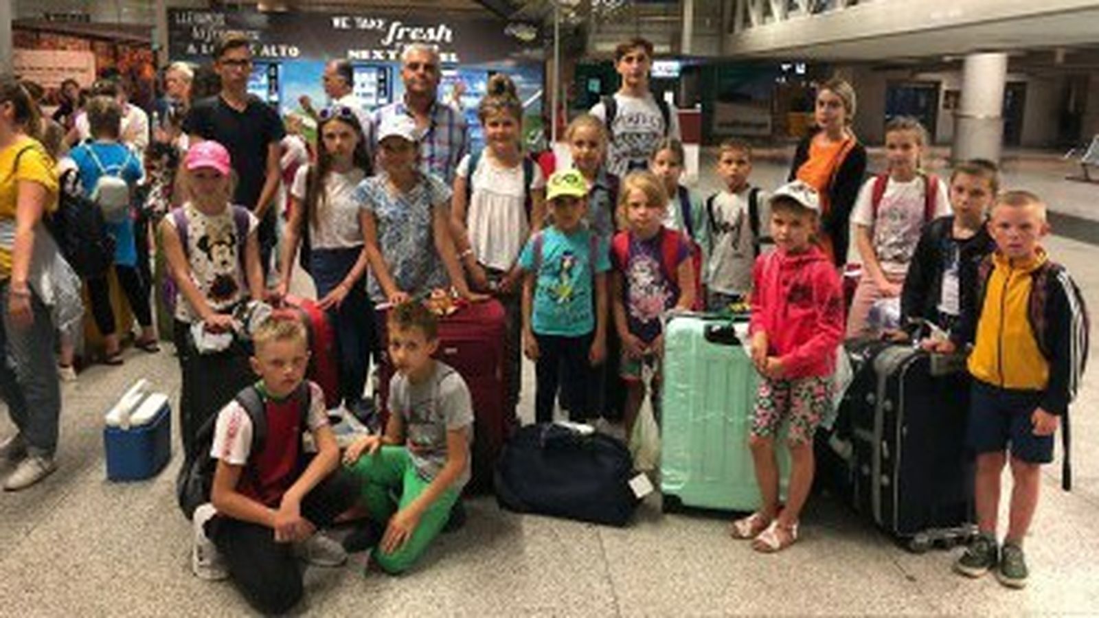 Llegada de los niños bielorrusos a Sevilla