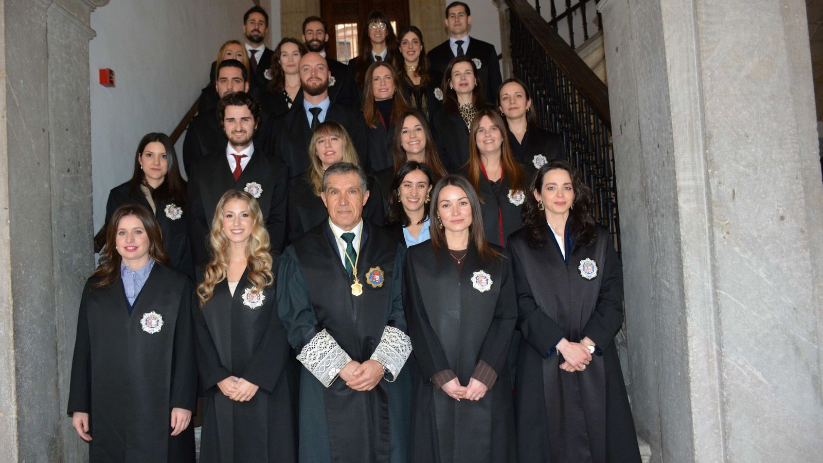 Los jueces de la promoción 74 que han prometido o jurado sus cargos en la sede del Tribunal Superior de Justicia de Andalucía (TSJA) en Granada