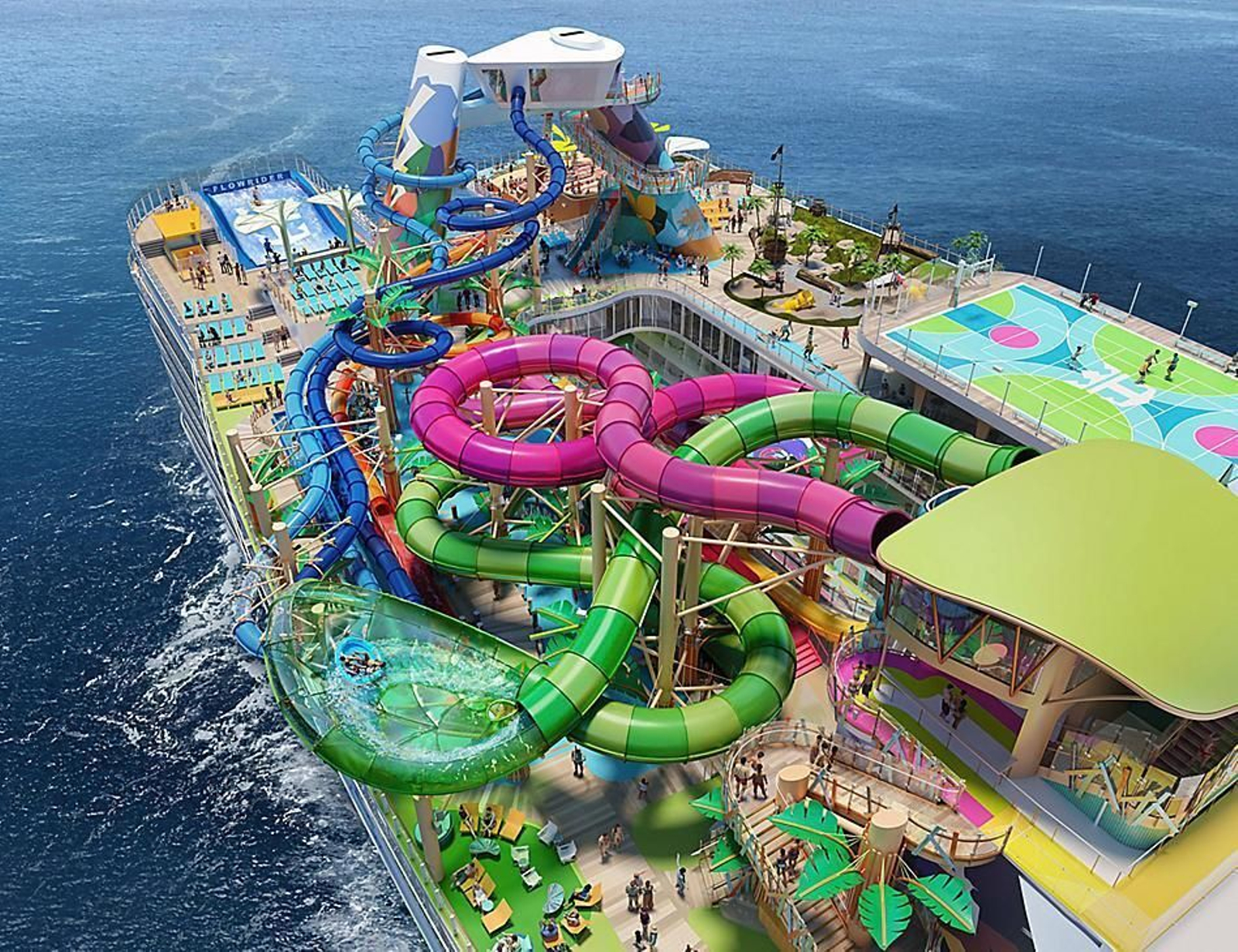 Imágenes del impresionante interior del crucero 'Icon of the Seas', el más grande del mundo