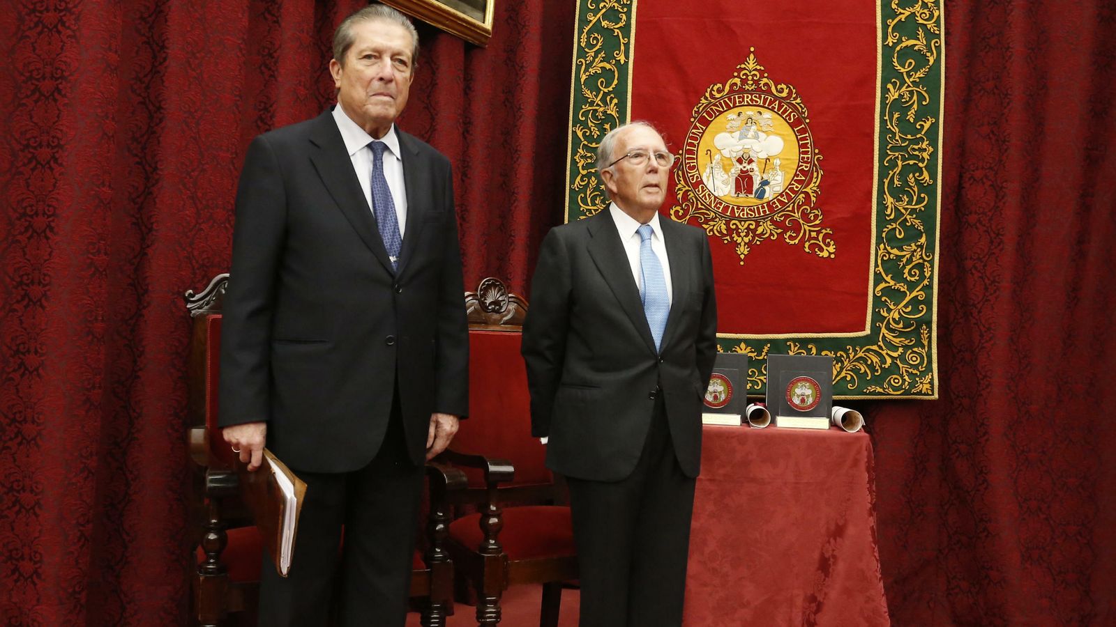 Federico Mayor Zaragoza y Marcelino Oreja.