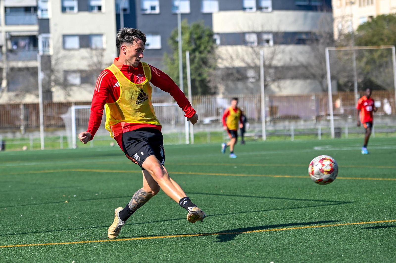 Imágenes del entrenamiento del Xerez CD en La Granja