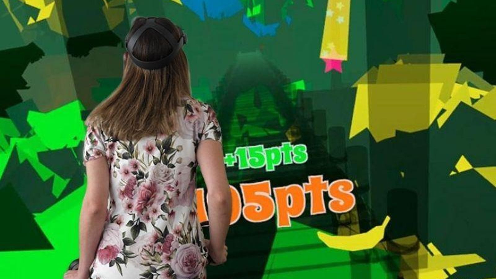 Diseño que ven los pacientes cuando se sumergen en el videojuego.