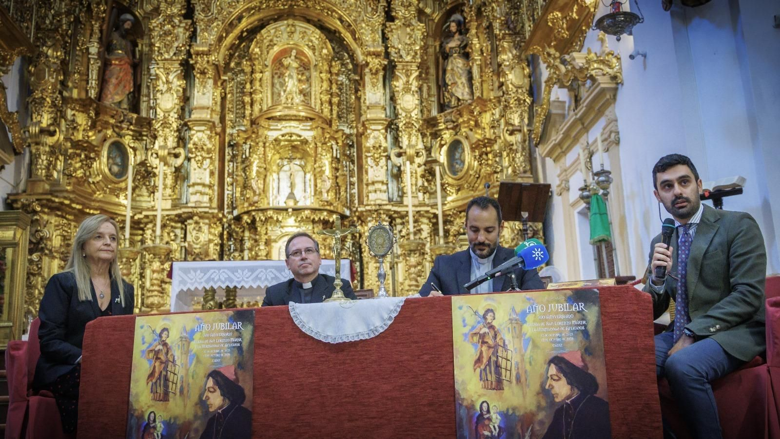 Un momento de la presentación de los actos por el 300 aniversario de San Lorenzo y de Afligidos.