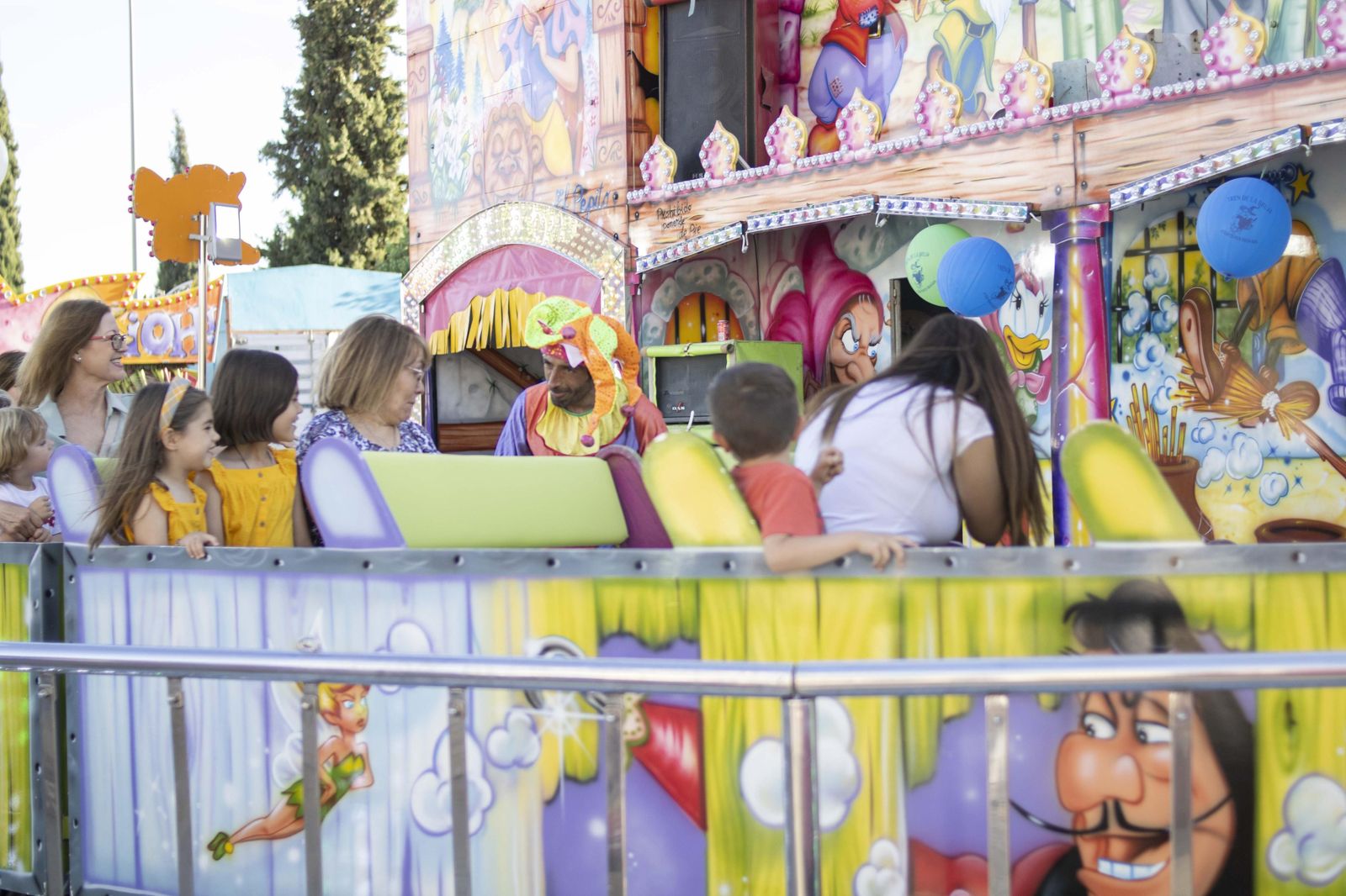 Tren de la bruja instalado en el barrio de las Cruces de la capital.