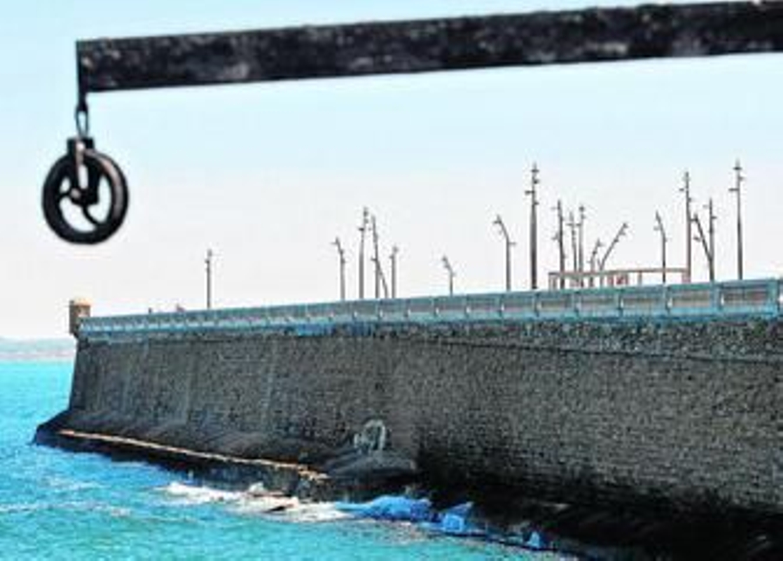El paseo de Santa Bárbara, con sus nuevas farolas, que será inaugurado en los próximos días.