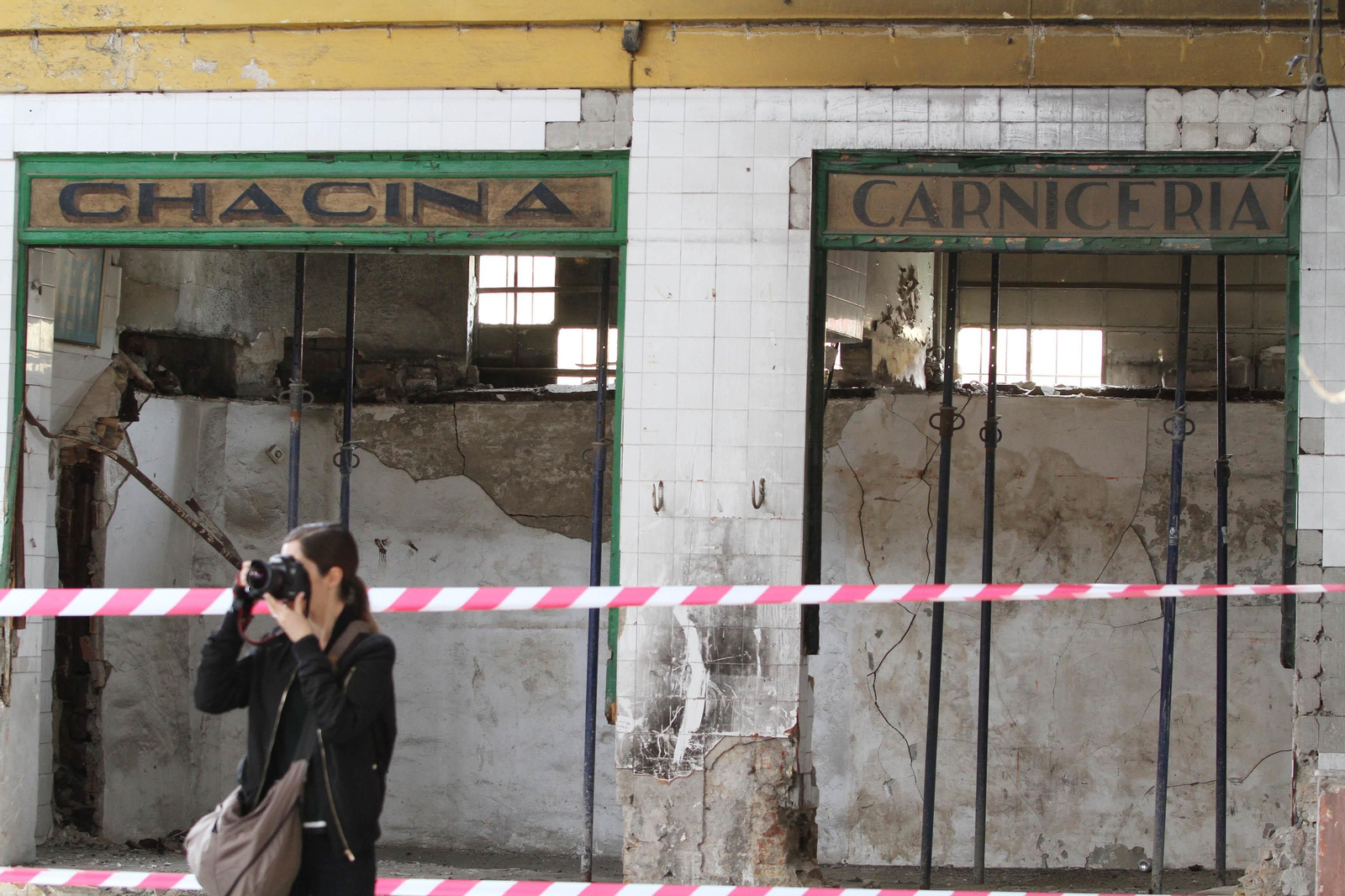 La visita del alcalde a las obras del Mercado Puerta de la Carne, en imágenes
