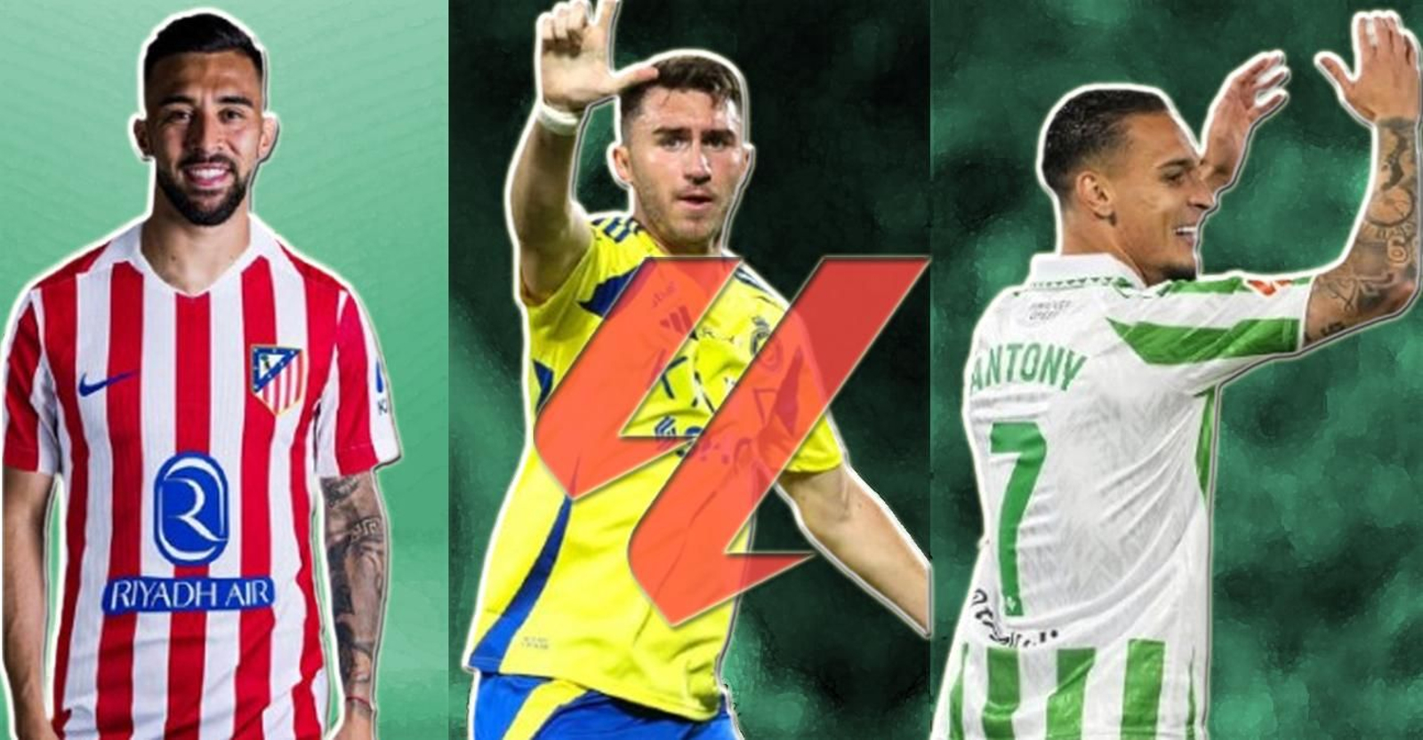 Montaje con los últimos fichajes