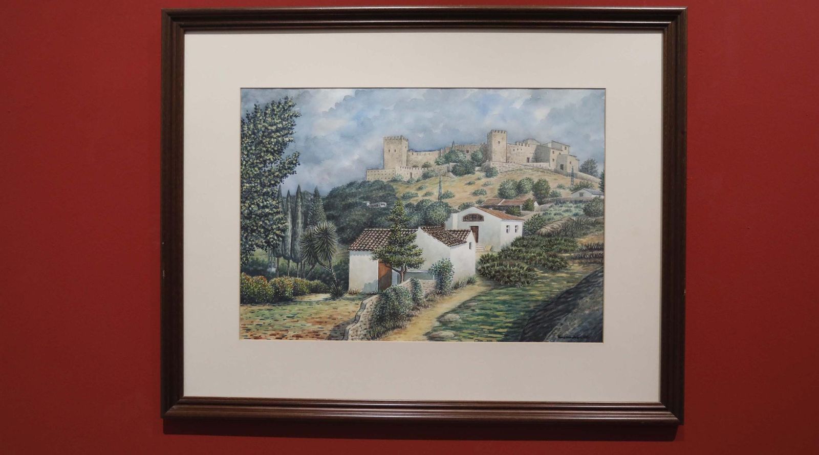 Fotos de la exposición de acuarelas y dibujos de Antonio Torremocha en La Línea