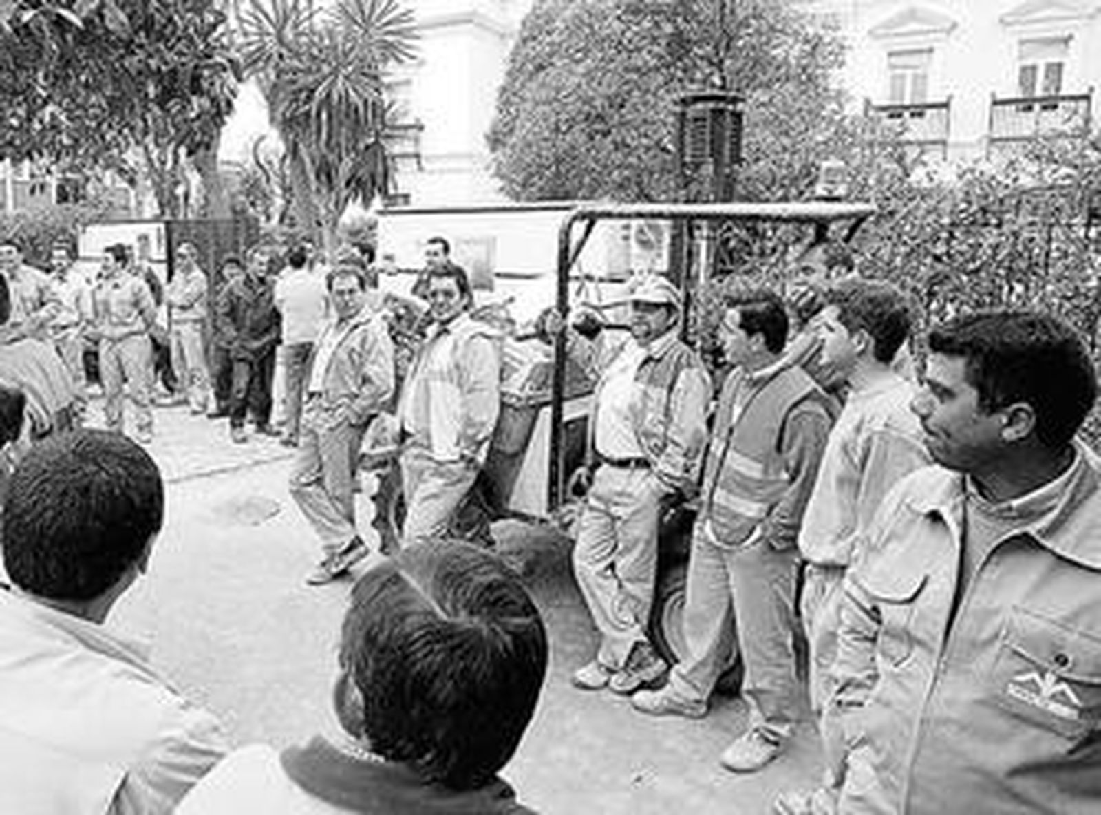 Imagen retrospectiva de una protesta de los trabajadores de Imes.