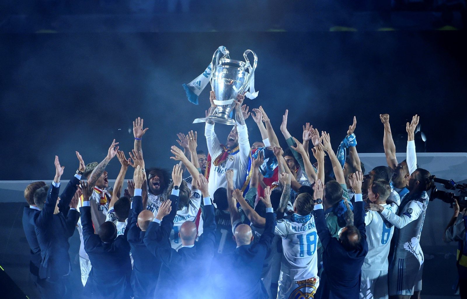 El Real Madrid celebra su decimotercera Champions