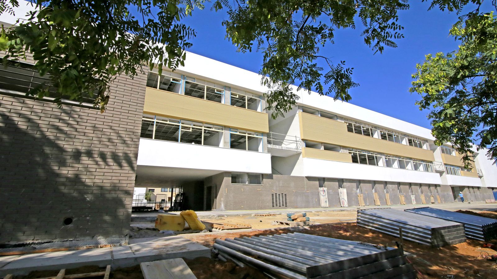 Otra imagen del estado actual de las obras.