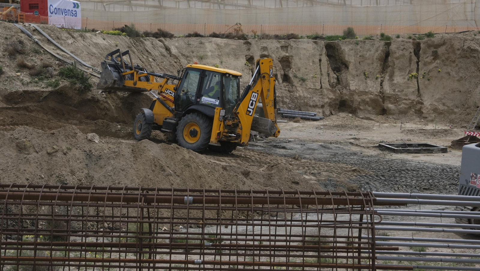 Imágenes de la visita a las obras del AVE en Almería.