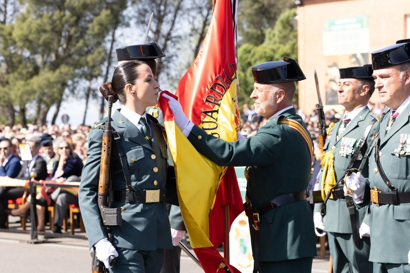 Acto de jura de bandera de la 130ª promoción de guardias civiles de la Academia de Baeza