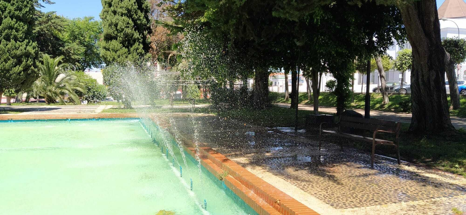 Fuente del parque Almirante Laulhé, en una imagen difundida este lunes por Podemos.