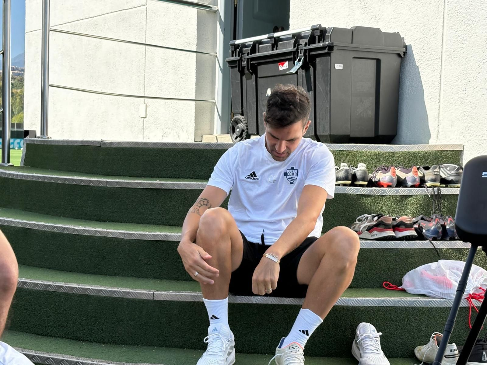 Cesc Fábregas y Fekir, entre los VIPS de Marbella antes del Málaga CF-Al-Wrakh