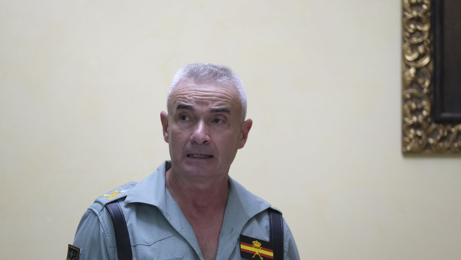 Visita de la Ministra de Defensa Margarita Robles a La Legión Española, en Viator