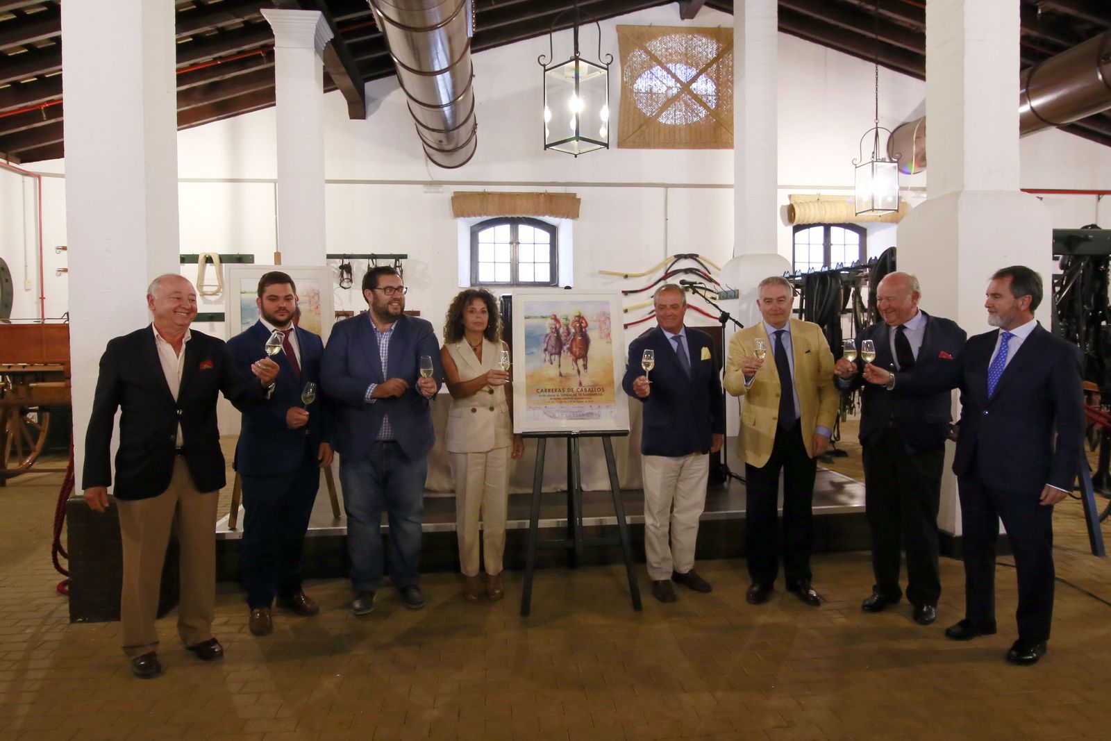 Presentación de la Carrera de Caballos de Sanlucar en el Museo de Enganches de Jerez