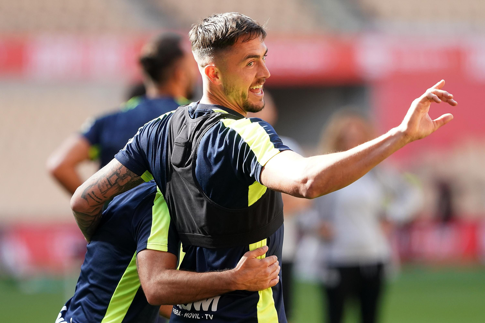 Imágenes del buen ambiente entre el Athletic y el Mallorca