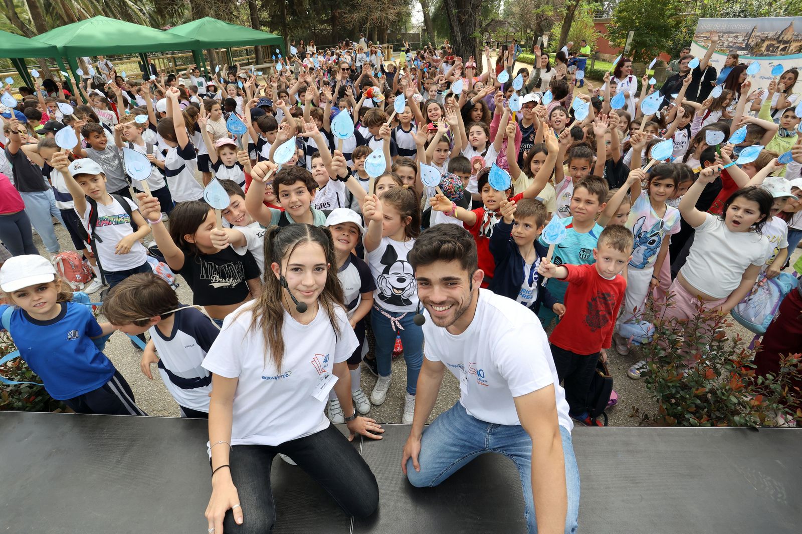 Día Mundial del Agua de Aquajerez y aniversario de Diario de Jerez en el Zoo.