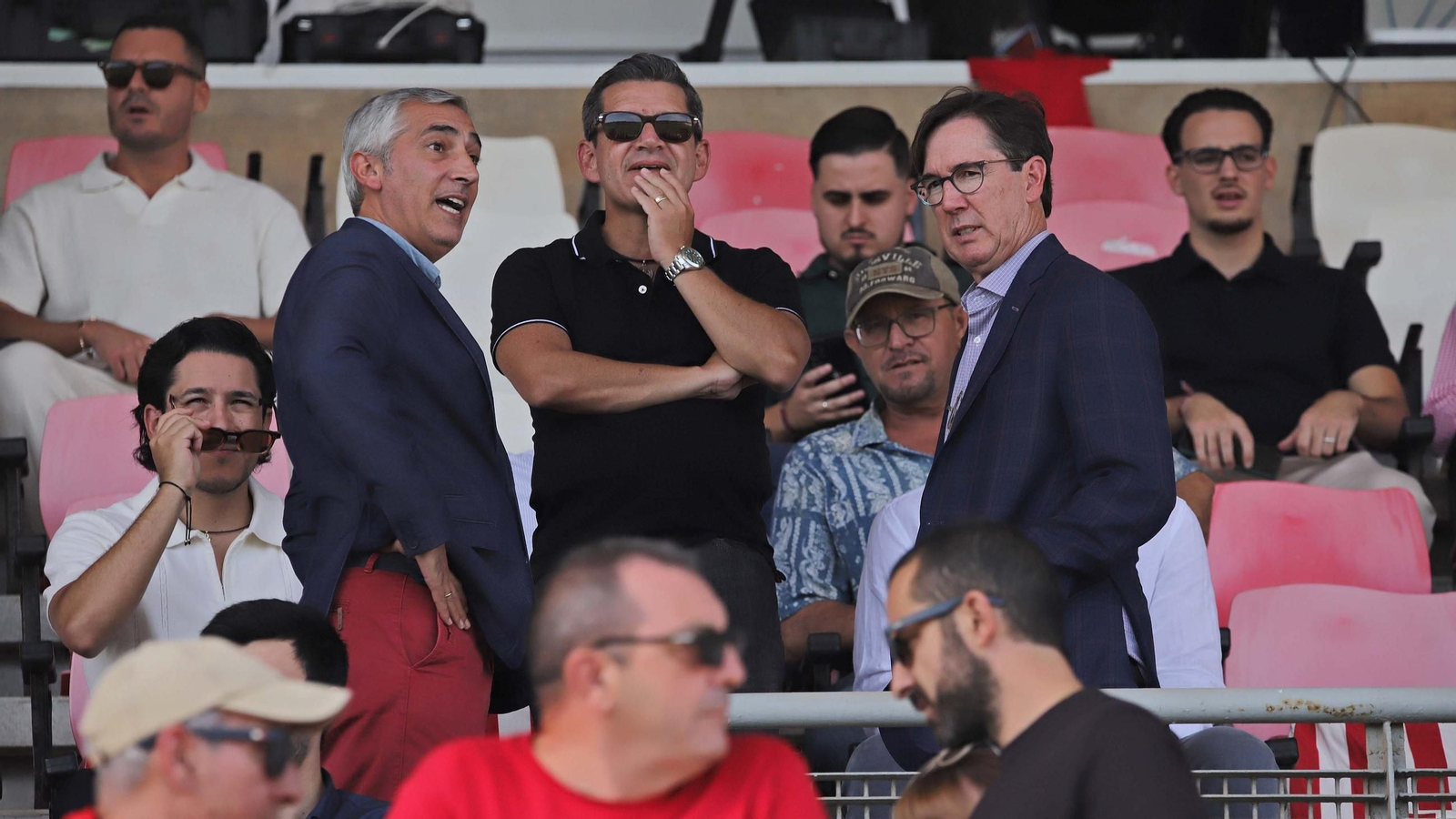 Robert (i) y Lackey (d), en el palco del Nuevo Mirador.