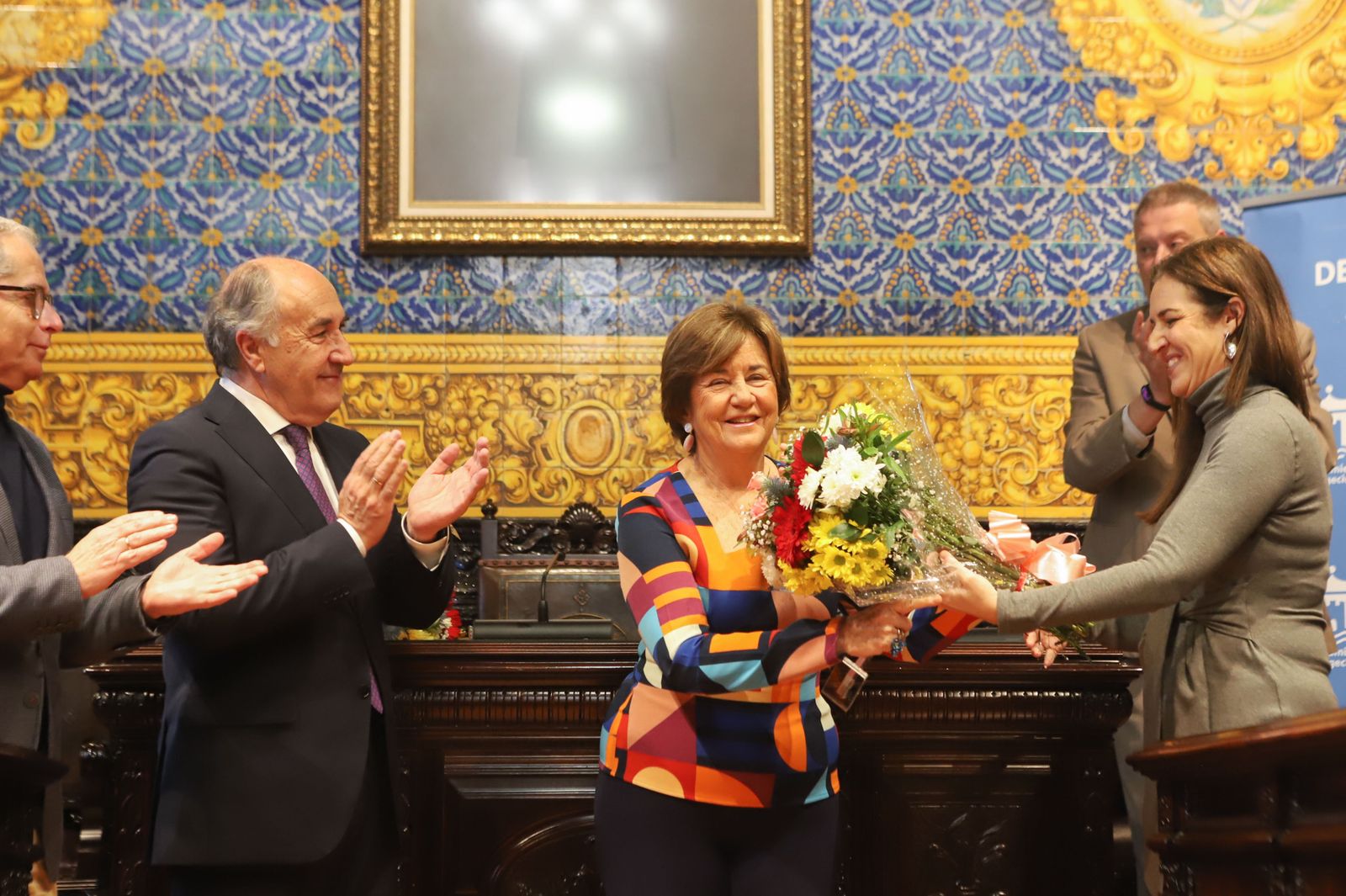 Imágenes del homenaje a Concepción Villaescusa y Cristina Orozco en Algeciras por el 8-M