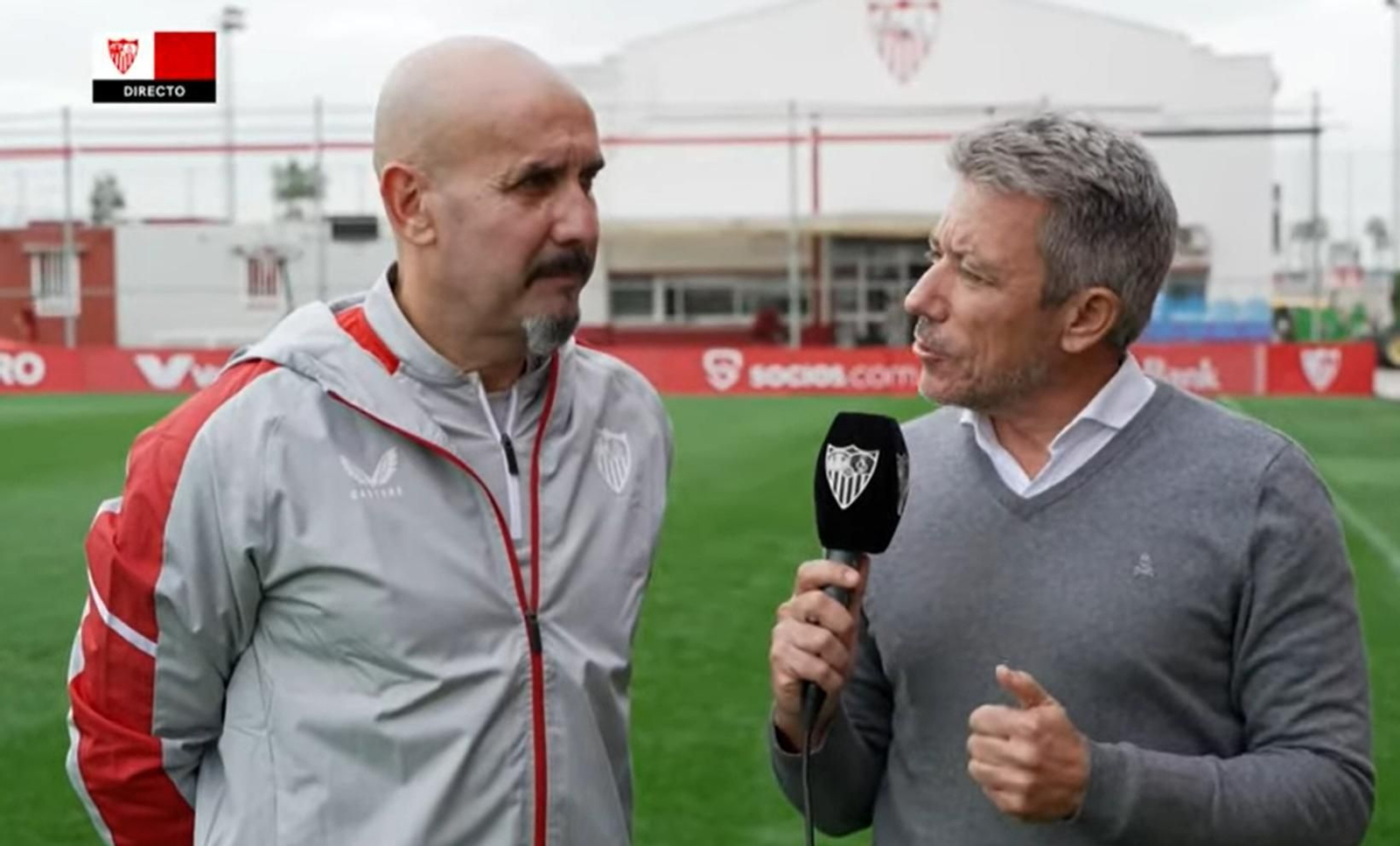 Pablo Ferández, durante una entrevista el pasado otoño a los medios del Sevilla.