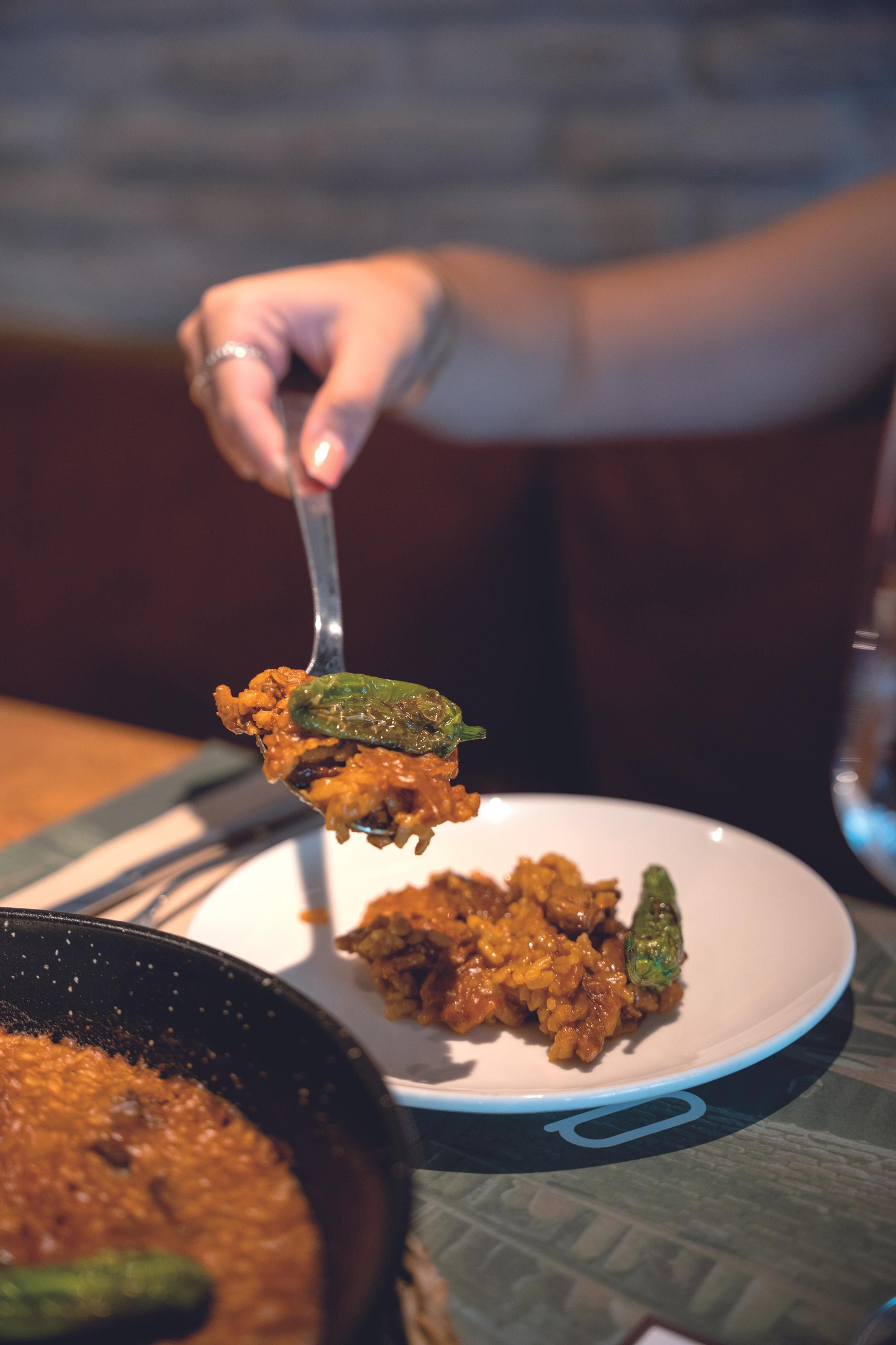 Uno de los arroces de la carta de Artillería