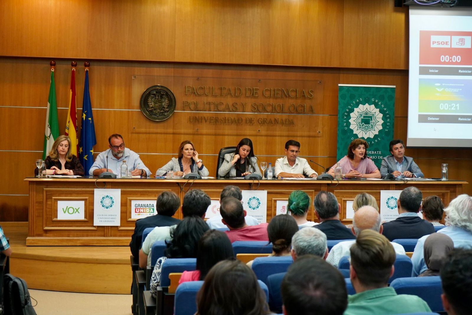 Sigue en directo el primer debate e los candidatos a la Alcaldía de Granada