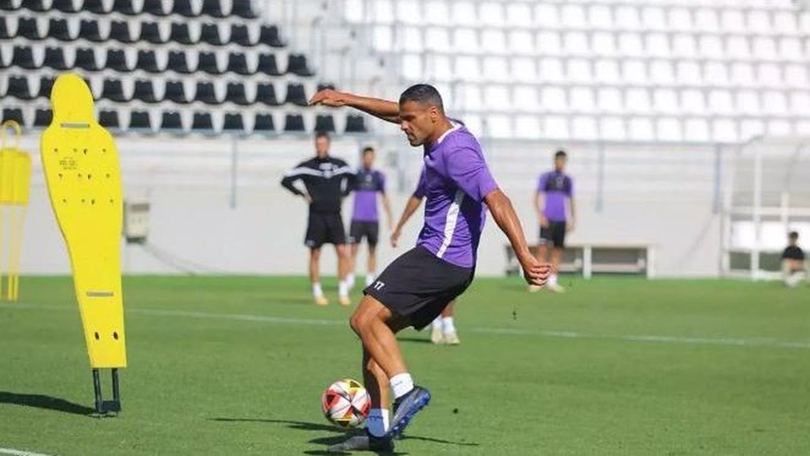 Aridane Santana, durante un entrenamiento
