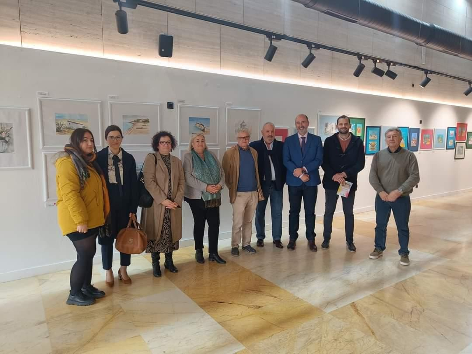 Un momento de la inauguración de la muestra. Un momento de la inauguración de la muestra.