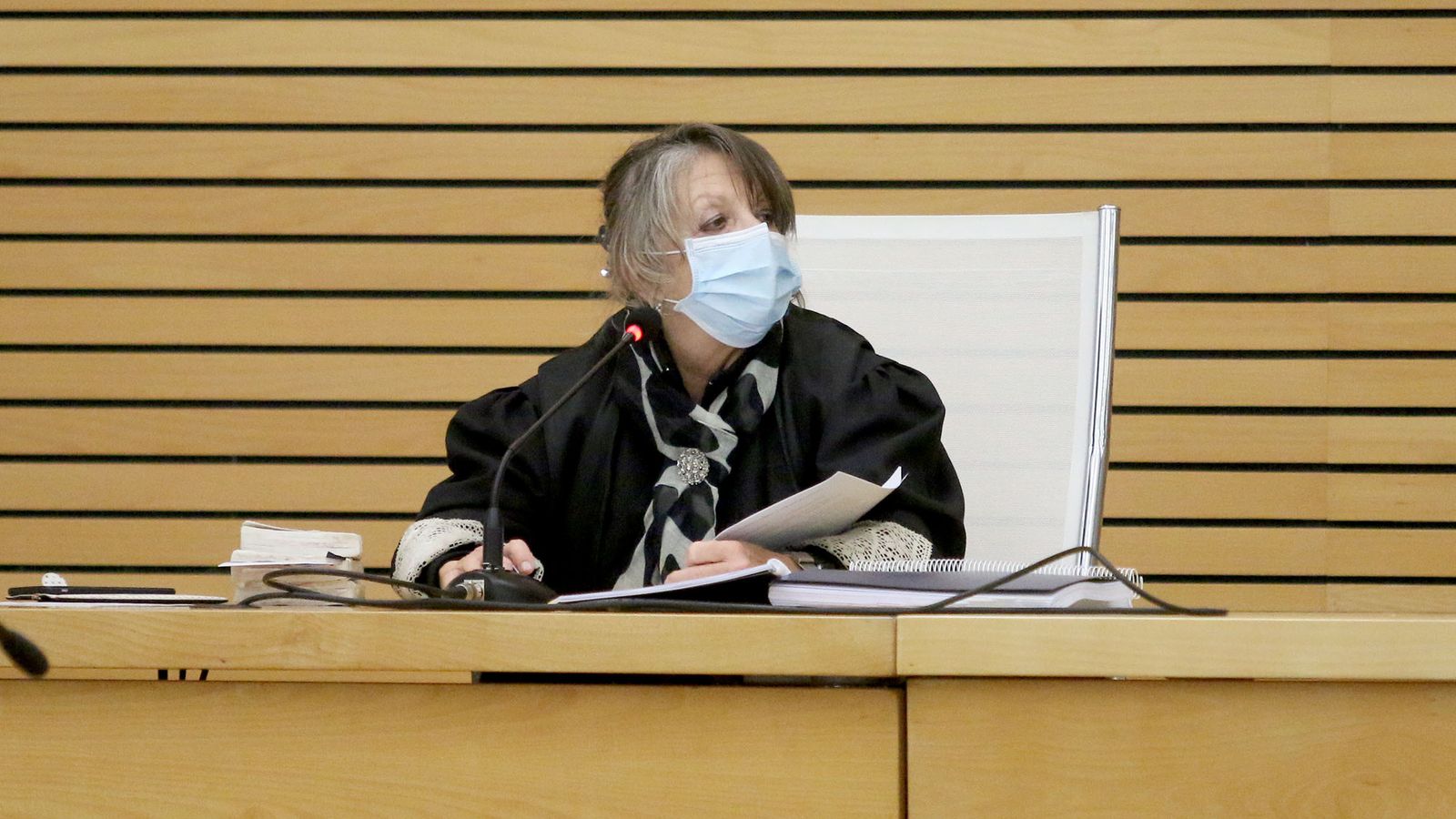 La magistrada Társila Martínez preside la vista oral.