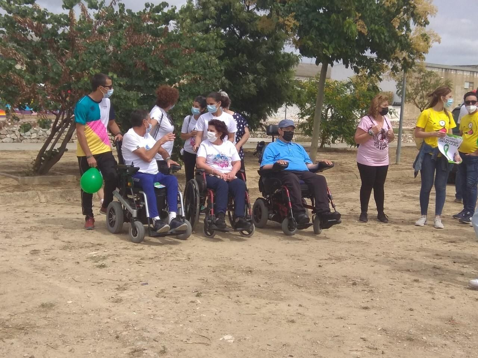 Inicio de la caminata contra la ELA