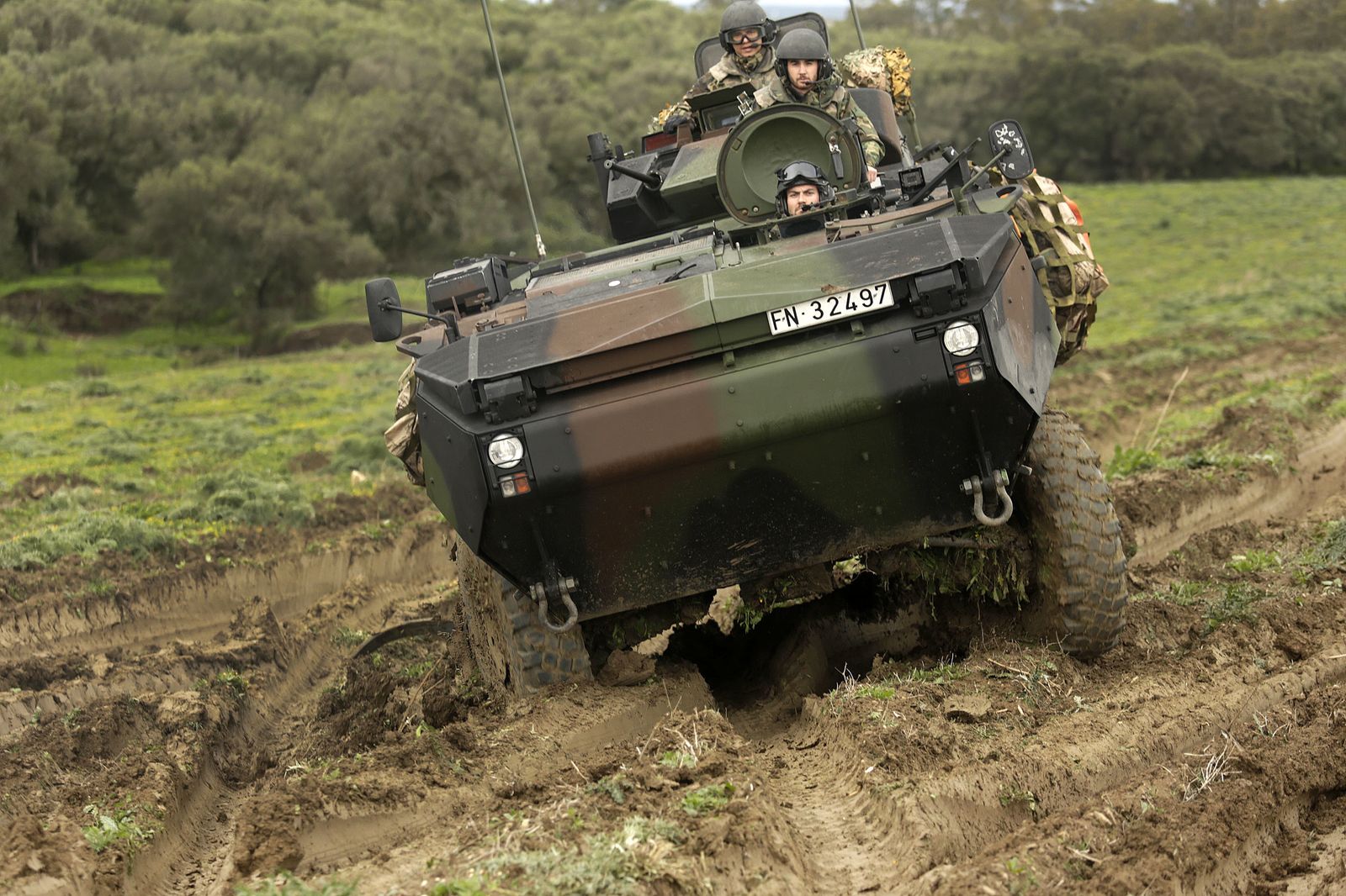 Maniobras Gruflex 61 de la Armada en el Retín