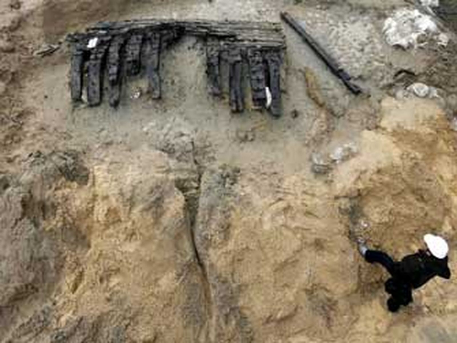 Hallan en Barcelona un barco hundido en el siglo XIII